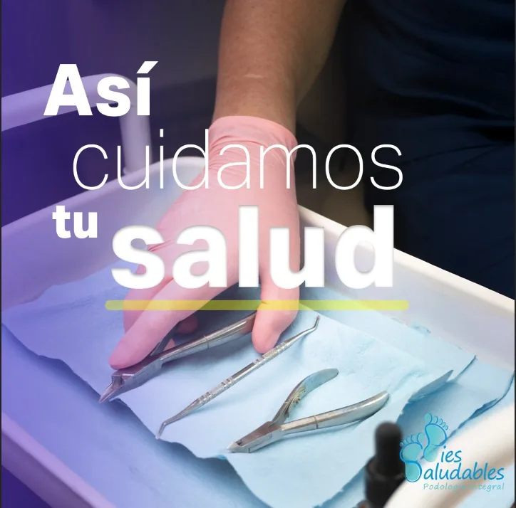 Atención podológica con protocolos de higiene
